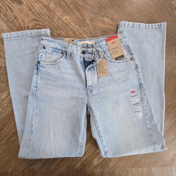Levi’s ’94 Baggy Jeans Light Wash Size 25 x 31 High Rise Straight Leg NWT - Picture 1 of 6